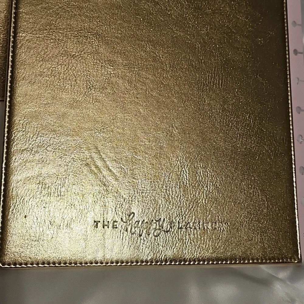 Gold Metallic Planner Cover